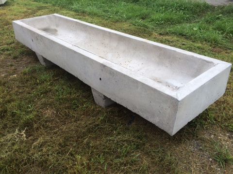 10' Line Feeder Concrete Bunk