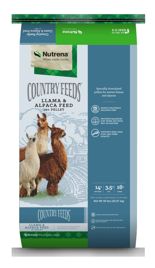Nutrena Country Feeds Llama Alpaca 14% Textured