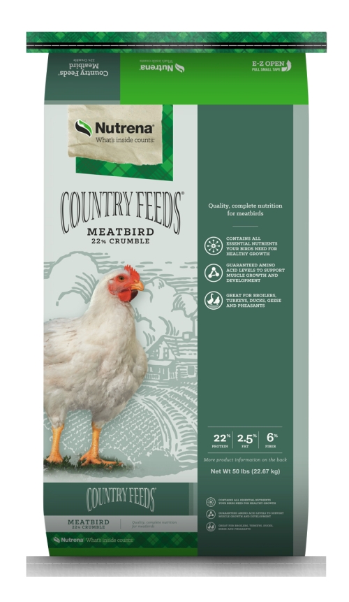 Nutrena Country Feeds Meatbird Broiler 22% Crumble