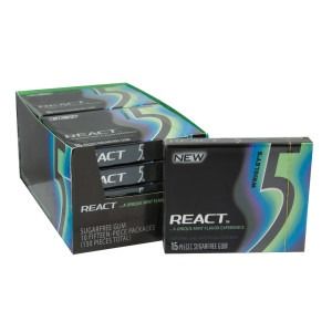 5 Gum React Mint 15pcs