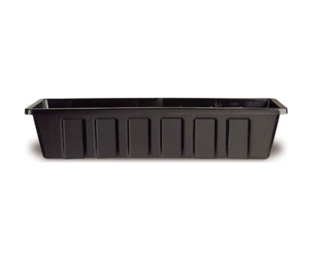 Flower Box 30 Blk Poly