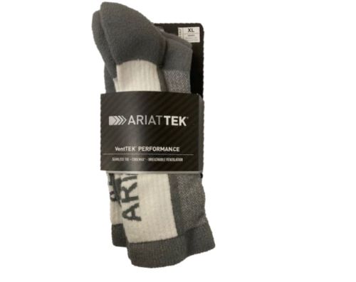 Ariat Sock Venttek Performance Mid Calf Gray XL