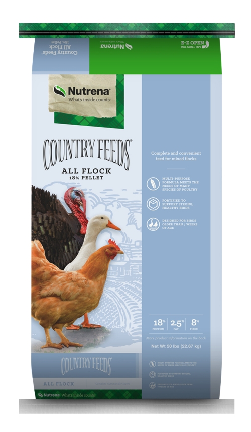 Nutrena Country Feeds All Flock 18% Pellet