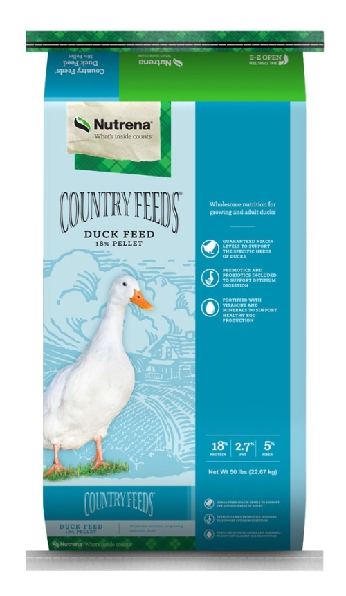 Nutrena Country Feeds Duck 18% Pellet
