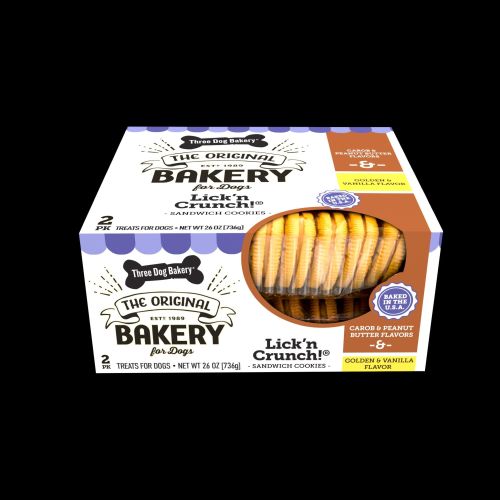 Three Dog Bakery Lick'n Carob Peanut Butter and Vanilla 26oz