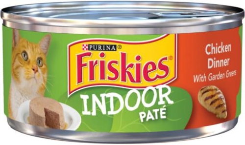 5.5oz Friskies Indoor Pate Chicken & Brown Rice