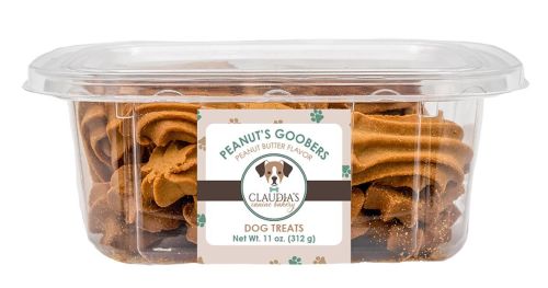 Claudia Peanut Butter Goobers Dog Treats Large 10oz