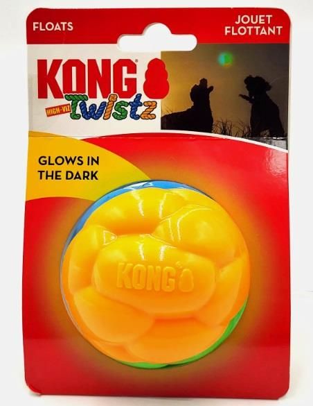 Kong Twistz Hi-viz Ball Lg