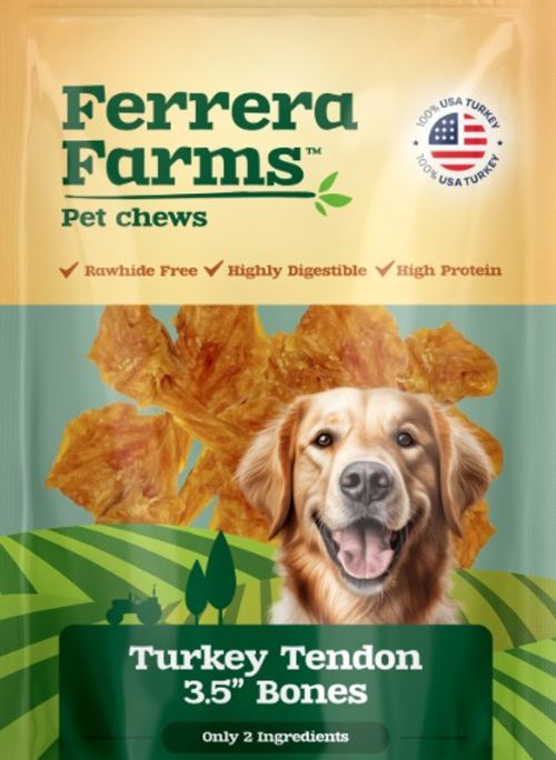 Ferrera Farms Turkey Tendon Knotted Bone 3.5"