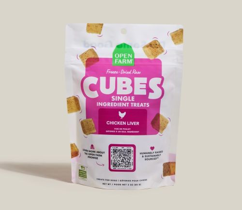 Open Farm Treat Cubes Chicken Liver 3oz