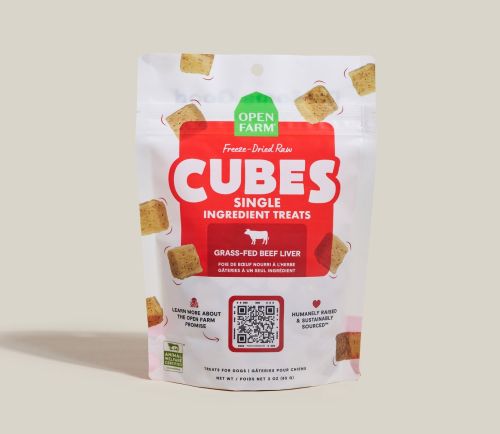Open Farm Treat Cubes Beef Liver 3oz