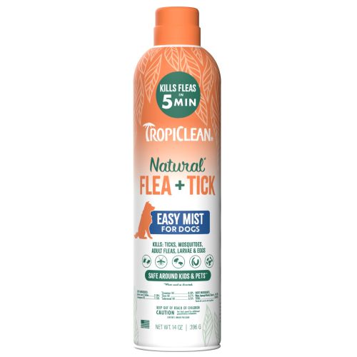 TropiClean Natural Flea & Tick Dog & Home Mist Spray 14oz