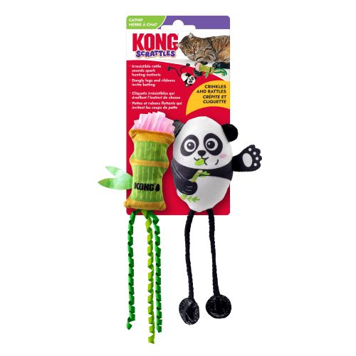 Kong Cat Scrattles Panda Toy