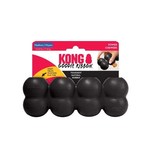 Kong Extreme Goodie Ribbon Black Medium