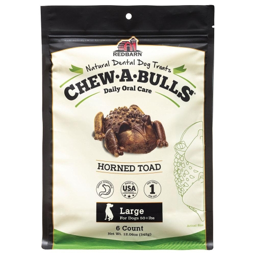 Redbarn Toad Chewabull Large 6pk