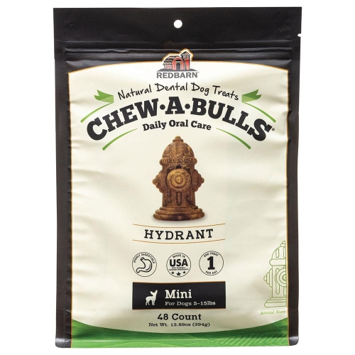 Redbarn Hydrant Chewabull Mini 48pk