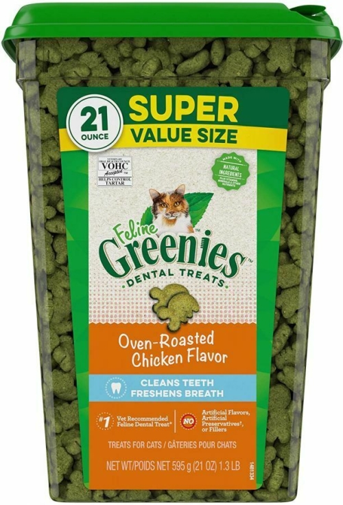 Greenies Dental Treat Cat Chicken 21oz