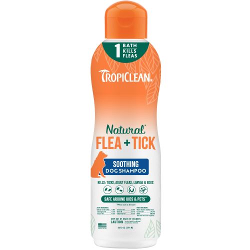 TropiClean Natural Flea & Tick Shampoo Soothing 20oz