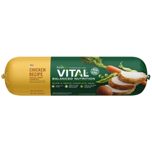 2Lb Freshpet Vital Chicken & Vegetable Roll