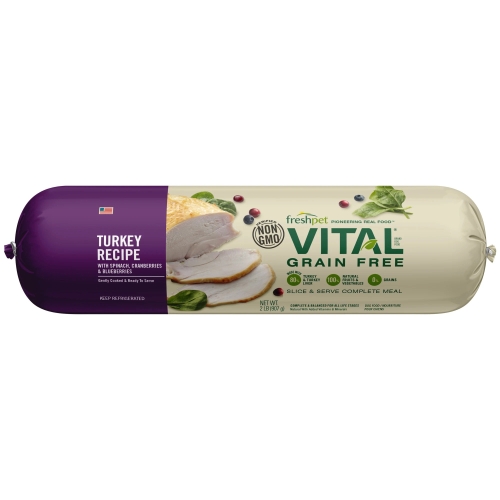 6Lb Freshpet Vital Turkey & Vegetable Roll