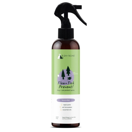 Kin & Kind Flea & Tick Spray Lavender 12oz