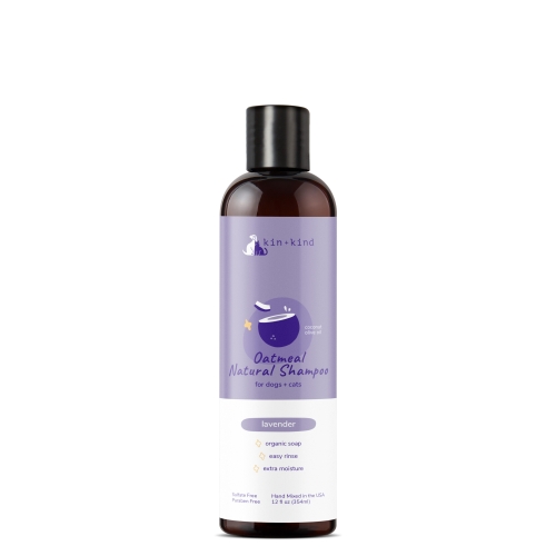 Kin & Kind Lavender & Oatmeal Shampoo For Dogs & Cats 12oz