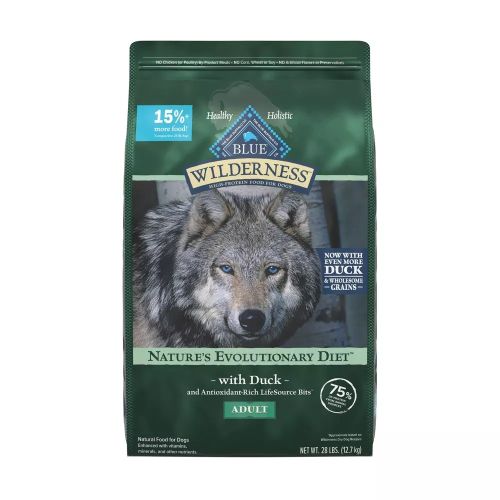 28lb Blue Wilderness Grain Free Duck Adult Dog