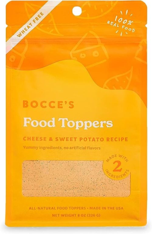 Bocces Food Topper Cheese & Sweet Potato 8oz