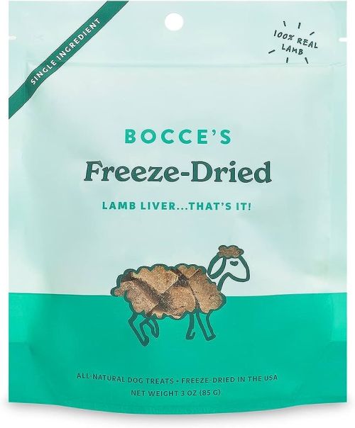 Bocce Freeze Dried Lamb Liver 3oz