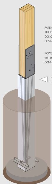 6x6x60" Column Concrete Perma