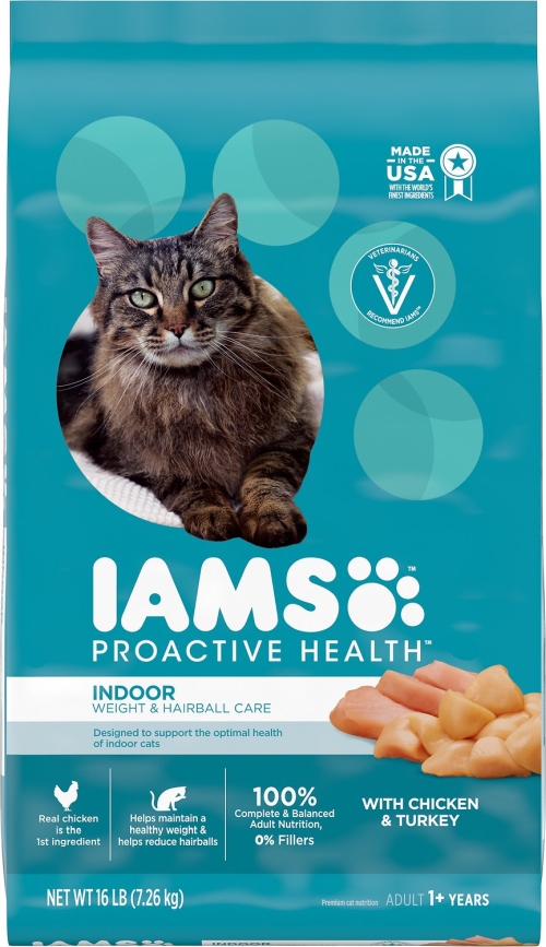 7Lb Iams Indoor, Weight & Hairball Control Cat