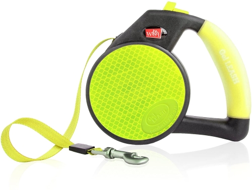 Wigzi Leash Retractable Yellow Small