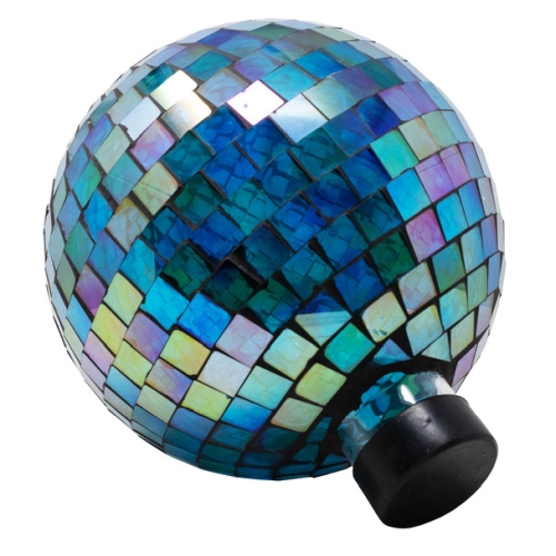 Gazing Globe 10" Borealis Mosaic