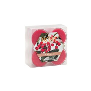 Root Candle Tealight Hollyberry 8pk