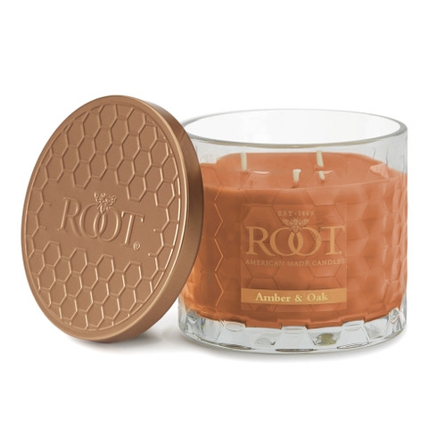 Root Candle Honeycomb 12oz Amber & Oak