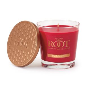 Root Candle Small Veriglass Hollyberry