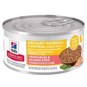 Hill's Science Diet Cat Urinary Hairball Vegetables & Salmon Stew 2.9oz