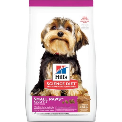 4.5Lb Hill's Science Diet Adult Small Paws Dry Dog Food, Lamb Meal & Brown