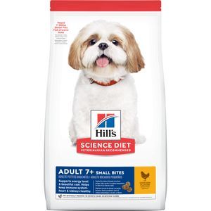 15Lb Hill's Science Diet Senior 7+ Small Bites Dry Dog Food, Chicken Meal,