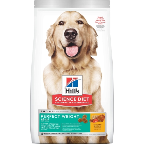 25LB Hill's Science Diet Perfect Weight Chicken Adult Dog