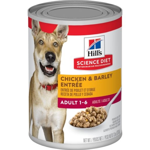 13Oz Hill's Science Diet Adult Canned Dog Food, Chicken & Barley Entree