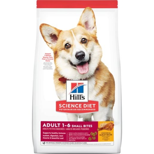 5Lb Hill's Science Diet Adult Small Bites Dry Dog Food, Chicken & Barley