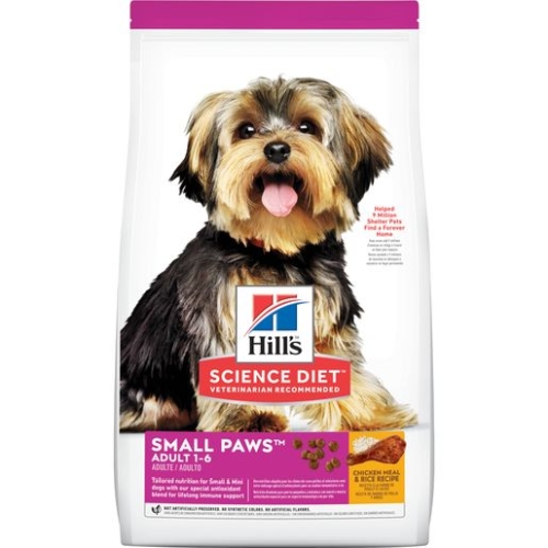 4.5Lb Hill's Science Diet Adult Small Paws Dry Dog Food, Chicken Meal & Rice