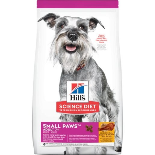 4.5Lb Hill's Science Diet Senior 7+ Small Paws Dry Dog Food, Chicken Meal,