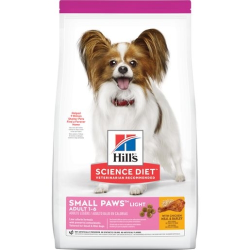 4.5Lb Hill's Science Diet Adult Light Small Paws Dry Dog Food, Chicken Meal