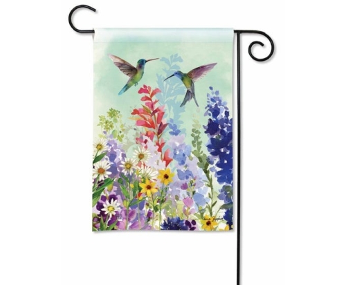 Garden Flag Spring Hummingbird