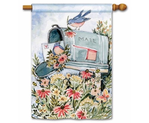 House Flag Springtime Message