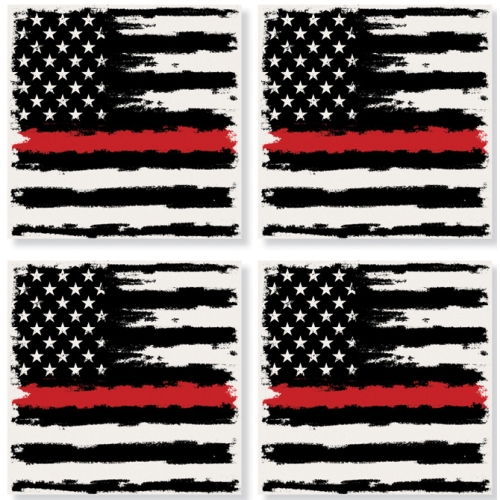 Coaster Red Line Flag