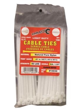 CABLE TIE NAT 5.7" 40# 100ct LD