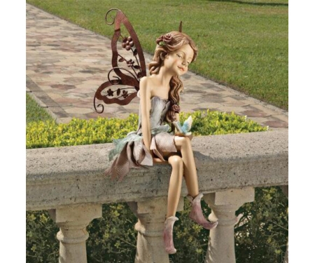 Statue Fannie Fairy Sitting